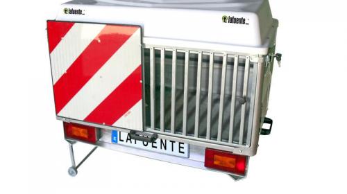 Porta Cargas Para Mascotas Aluminio Serie Transdog 1025 x 500 x 570 mm. | 100 Kg